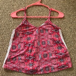 Vera Bradley-like pattern Charlotte Russe Tank Top
